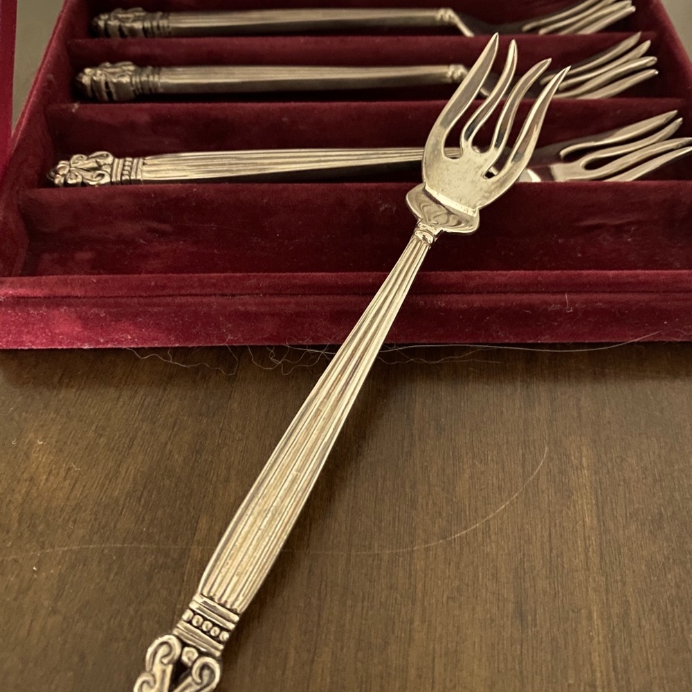 Silver made forks